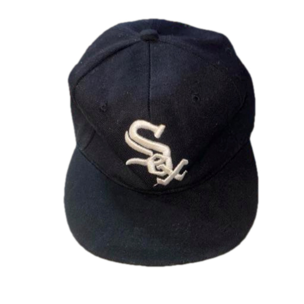 Men's Swag Black White Baseball Cap Size 7 1/4